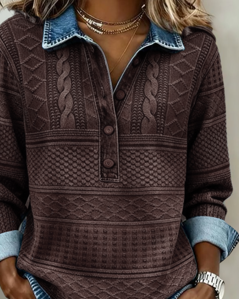 Olivia – Chaqueta con Cuello y Cierre de Botones