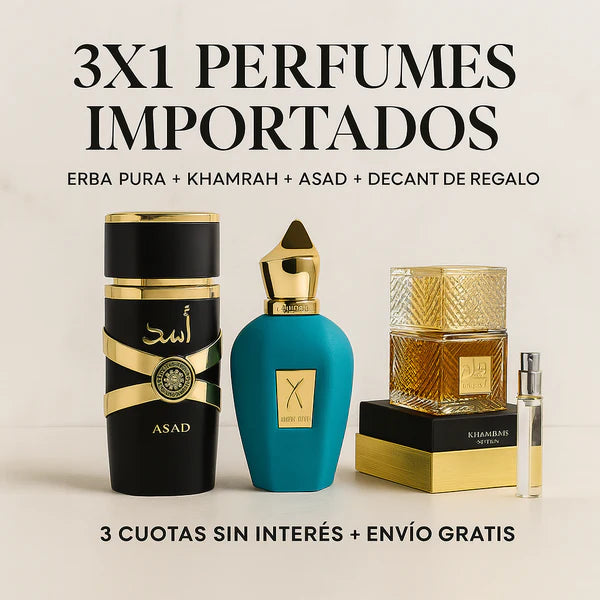 Promo 3x1 en Fragancias Arabes Premium + Ebook Aplicación correcta para mayor duración