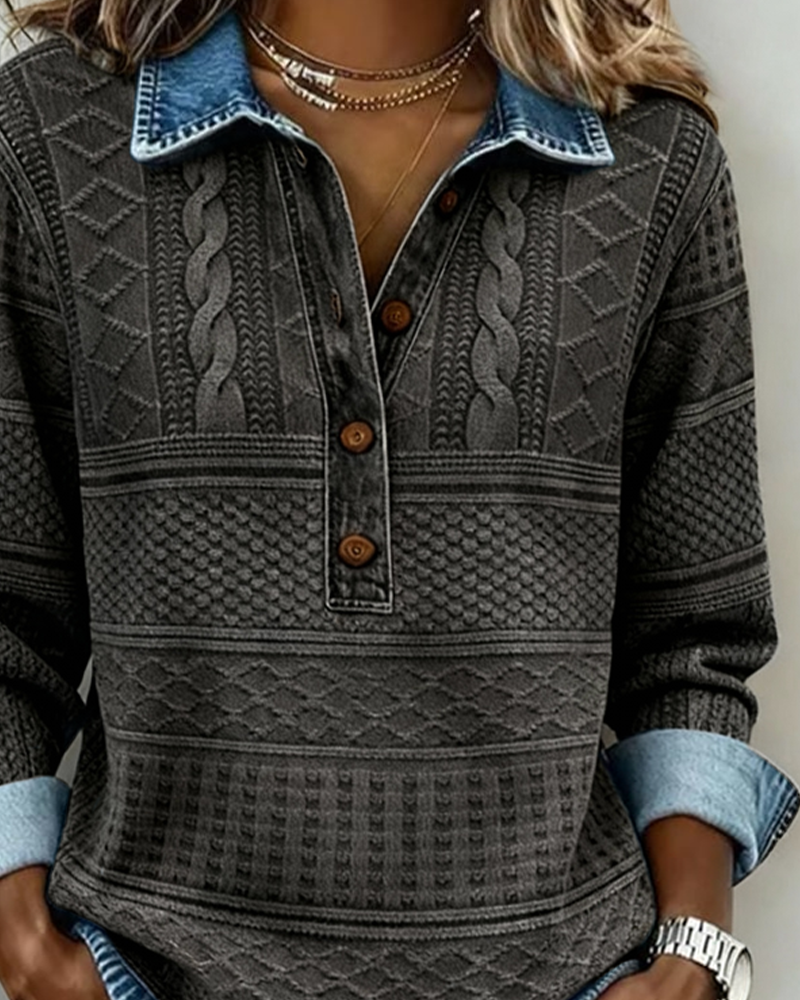 Olivia – Chaqueta con Cuello y Cierre de Botones