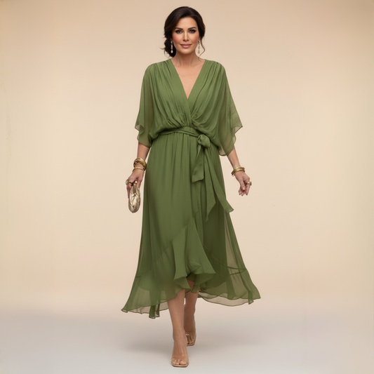 Monica – Abrigo con Escote en V