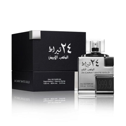 24 CARAT WHITE GOLD Lattafa perfume UNISEX 100ml