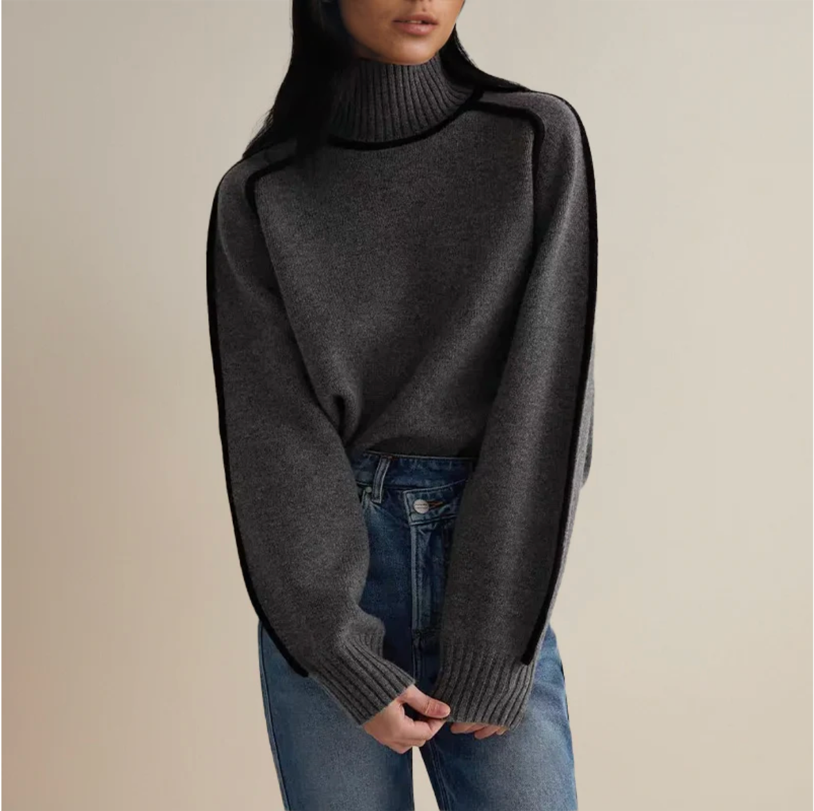 Lina™ - Suéter de Cuello Alto