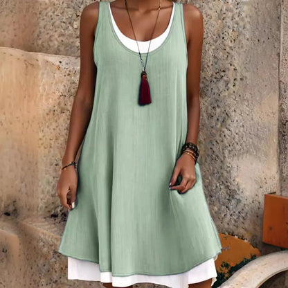 Vestido informal de mujer sin mangas para mujer
