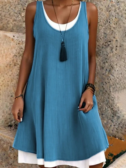 Vestido informal de mujer sin mangas para mujer