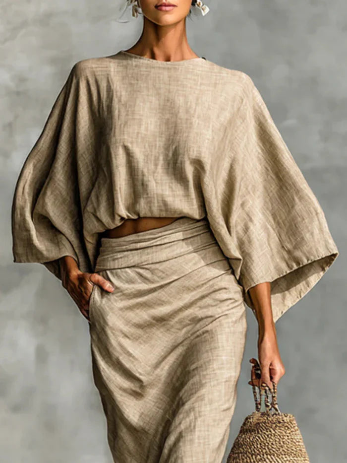 Julia™ || Conjunto de 2 Piezas con Falda