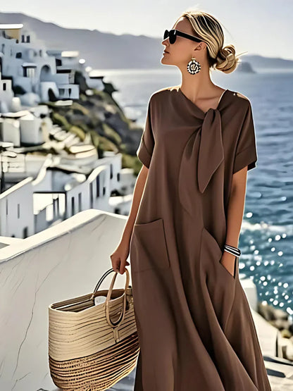 Vestido Elegante con Bolsillos
