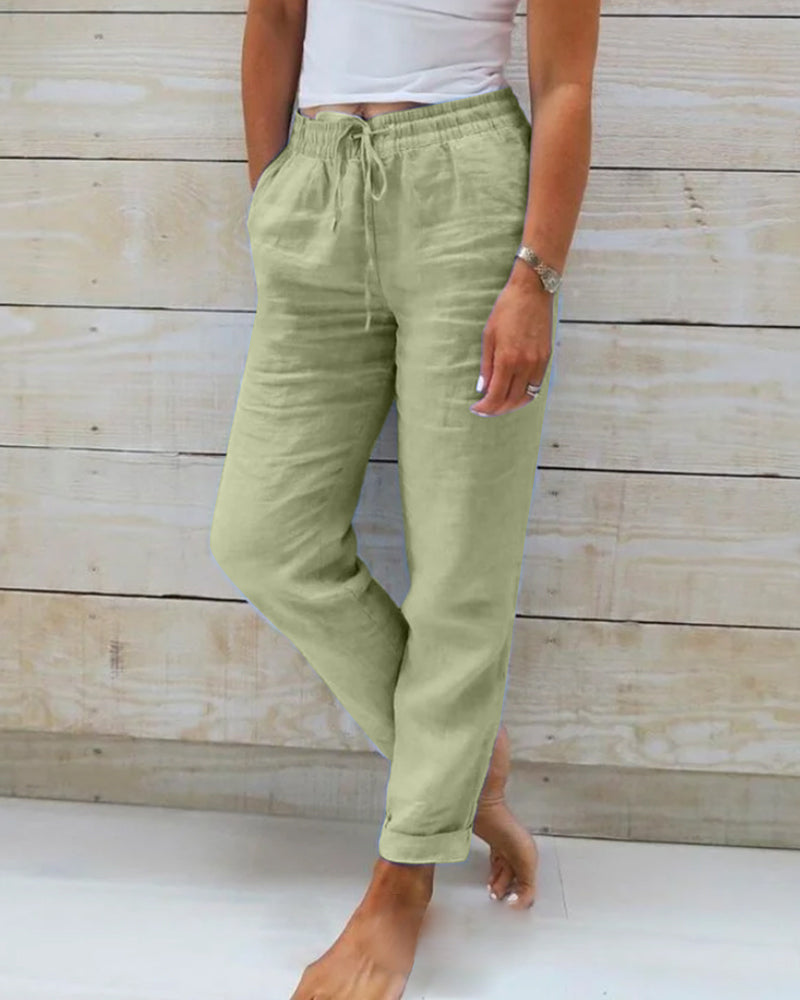 Pantalones de Mujer de Algodón