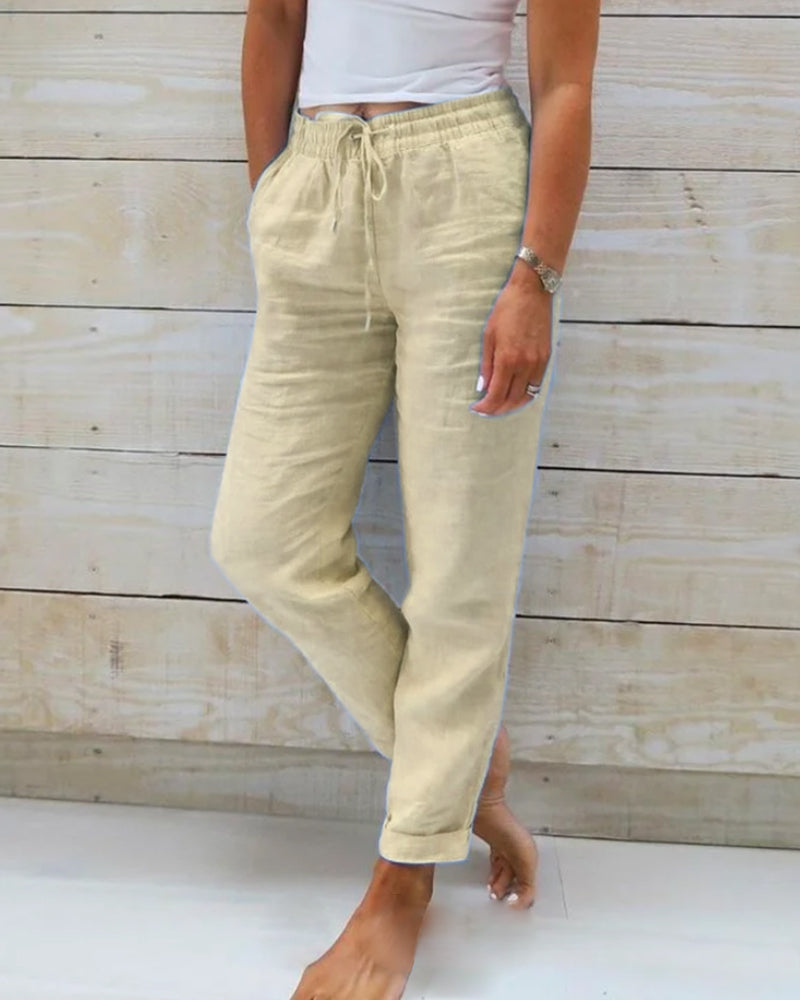 Pantalones de Mujer de Algodón